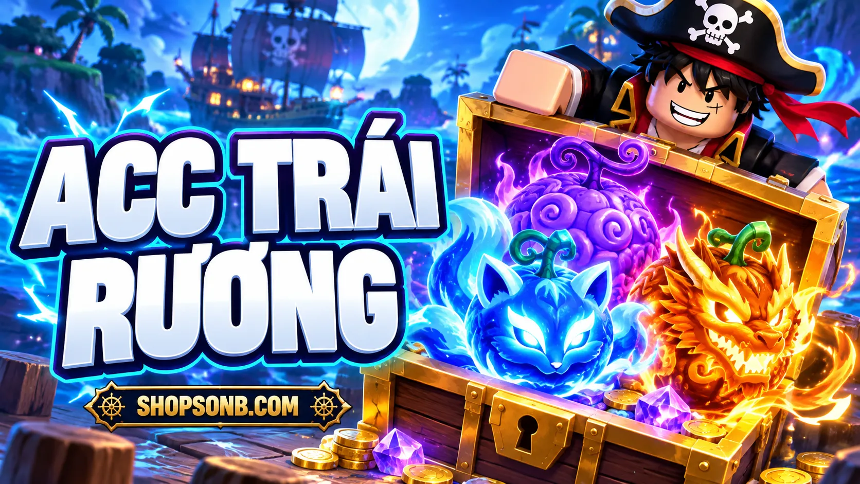 ACC TRÁI RƯƠNG BLOX-FRUITS